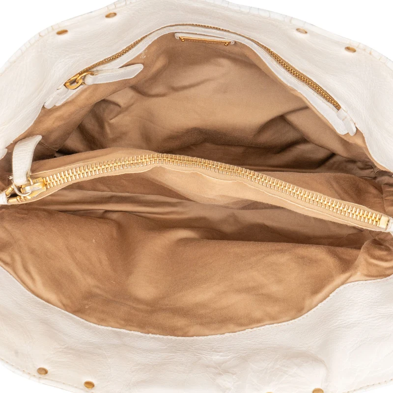 Miu Miu Blancoi Vitello Daino Satchel Handbag