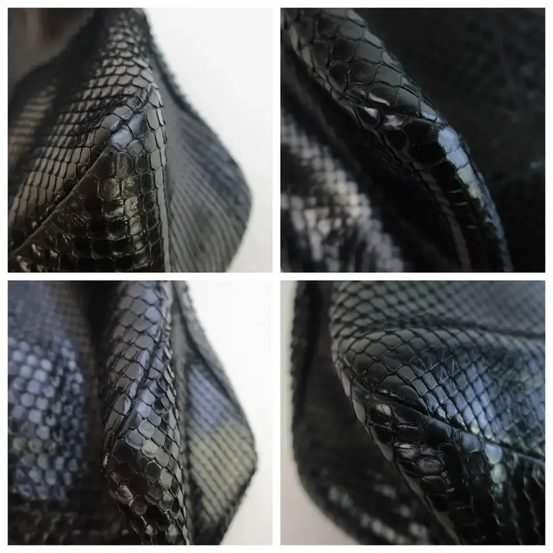 Gucci Black Python Large Horsebit Hobo Bag