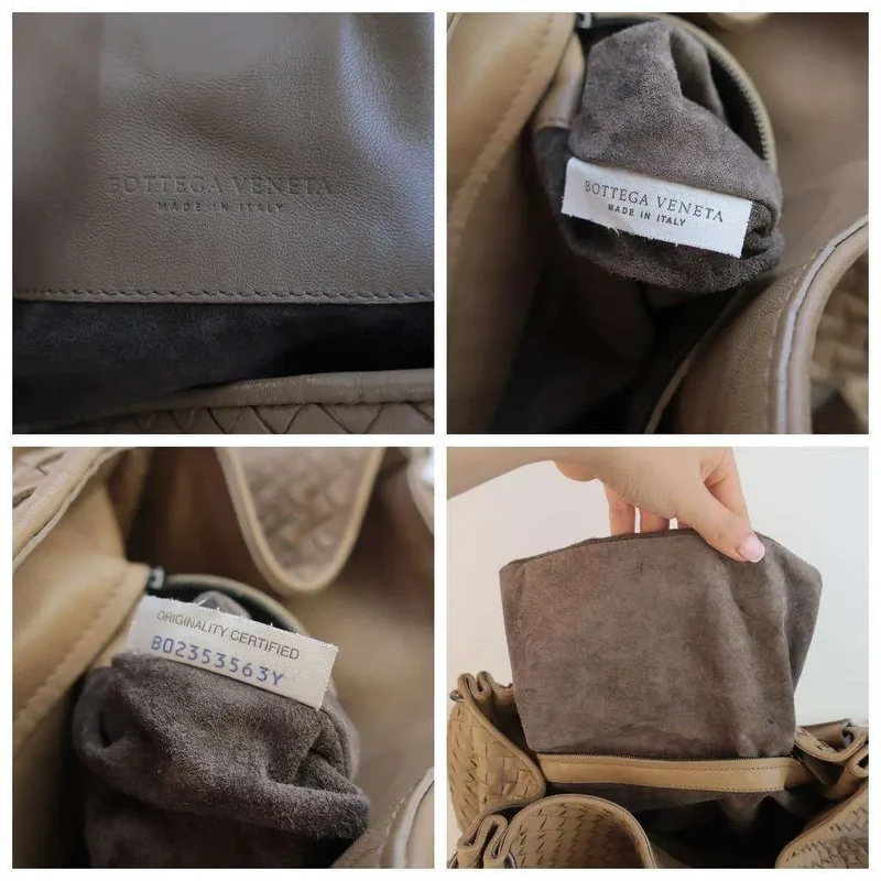Bottega Veneta Beige Intrecciato Woven Nappa Leather Parachute Bag