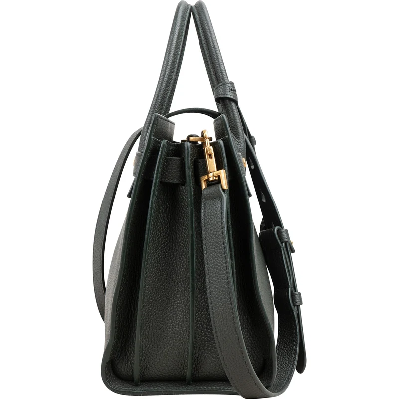 Yves Saint Laurent Grained Calfskin Small Sac de Jour Handbag