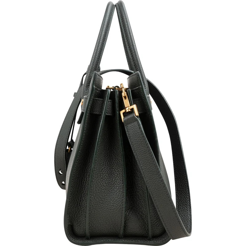 Yves Saint Laurent Grained Calfskin Small Sac de Jour Handbag