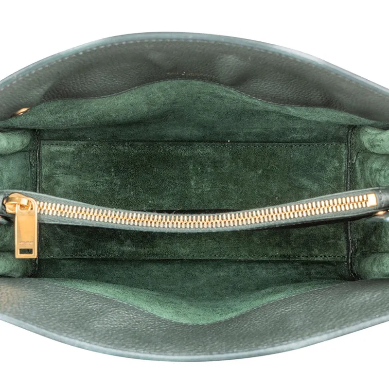 Yves Saint Laurent Grained Calfskin Small Sac de Jour Handbag