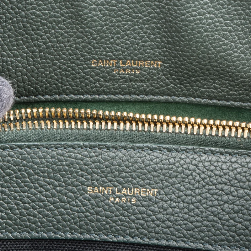 Yves Saint Laurent Grained Calfskin Small Sac de Jour Handbag