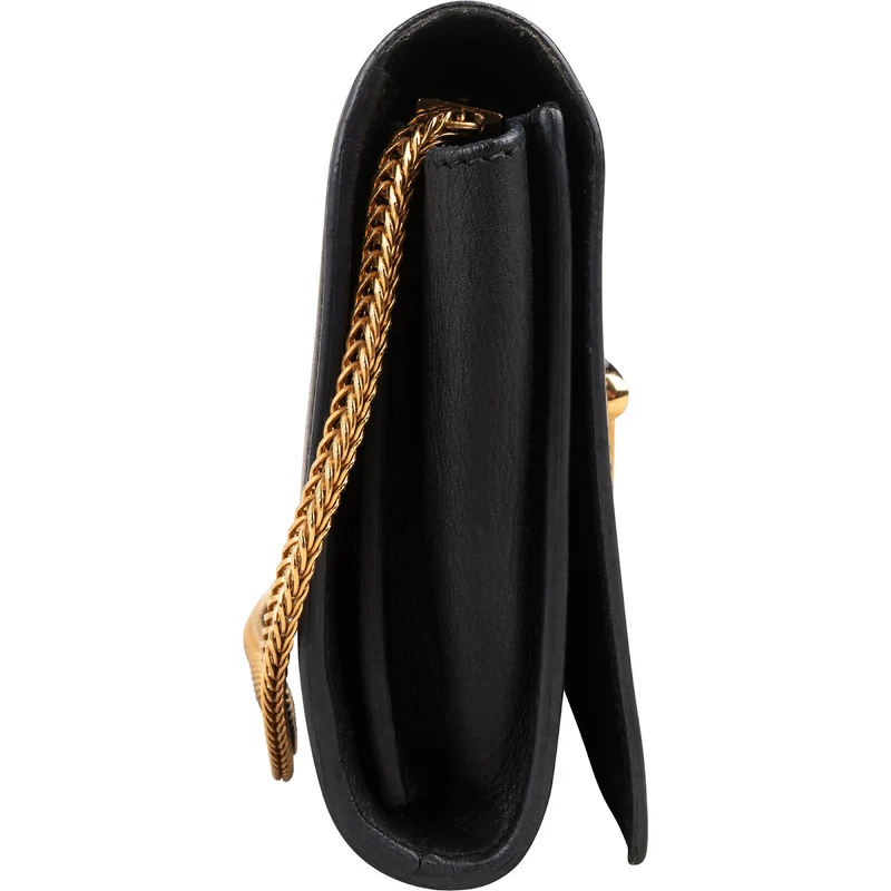 Yves Saint Laurent Black Leather Small Chyc Y Crossbody Bag