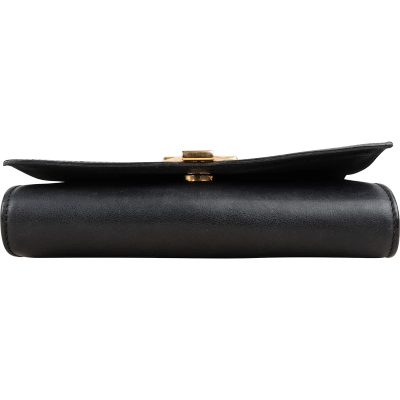 Yves Saint Laurent Black Leather Small Chyc Y Crossbody Bag