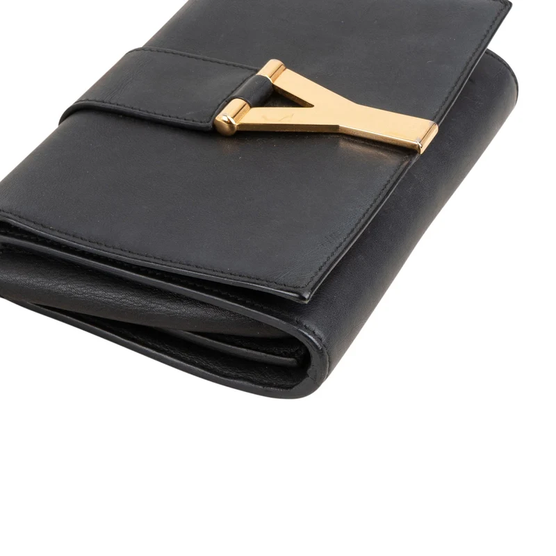 Yves Saint Laurent Black Leather Small Chyc Y Crossbody Bag