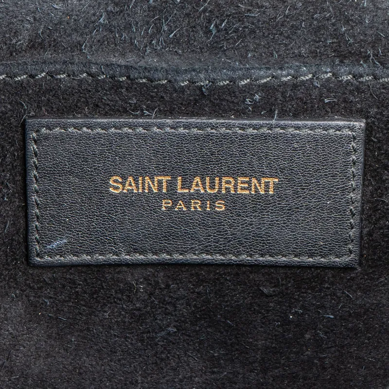 Yves Saint Laurent Black Leather Small Chyc Y Crossbody Bag