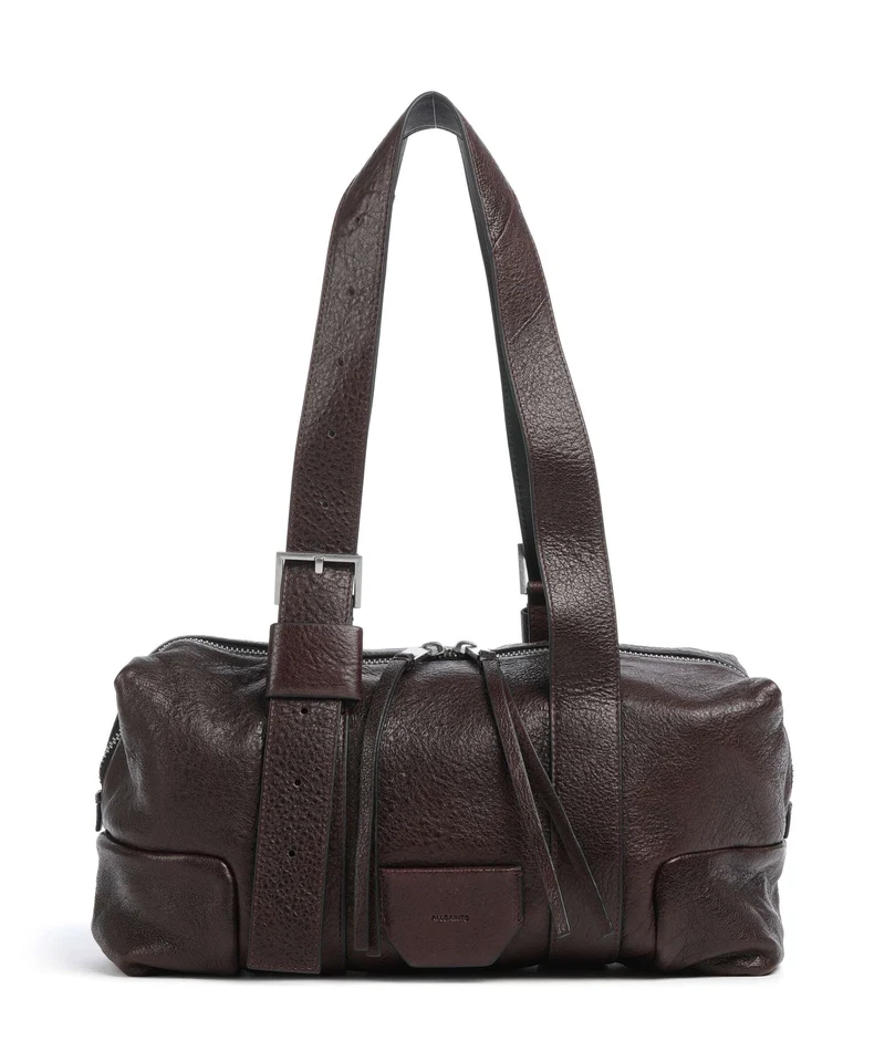 AllSaints Ares Schultertasche burnt umber red/silver