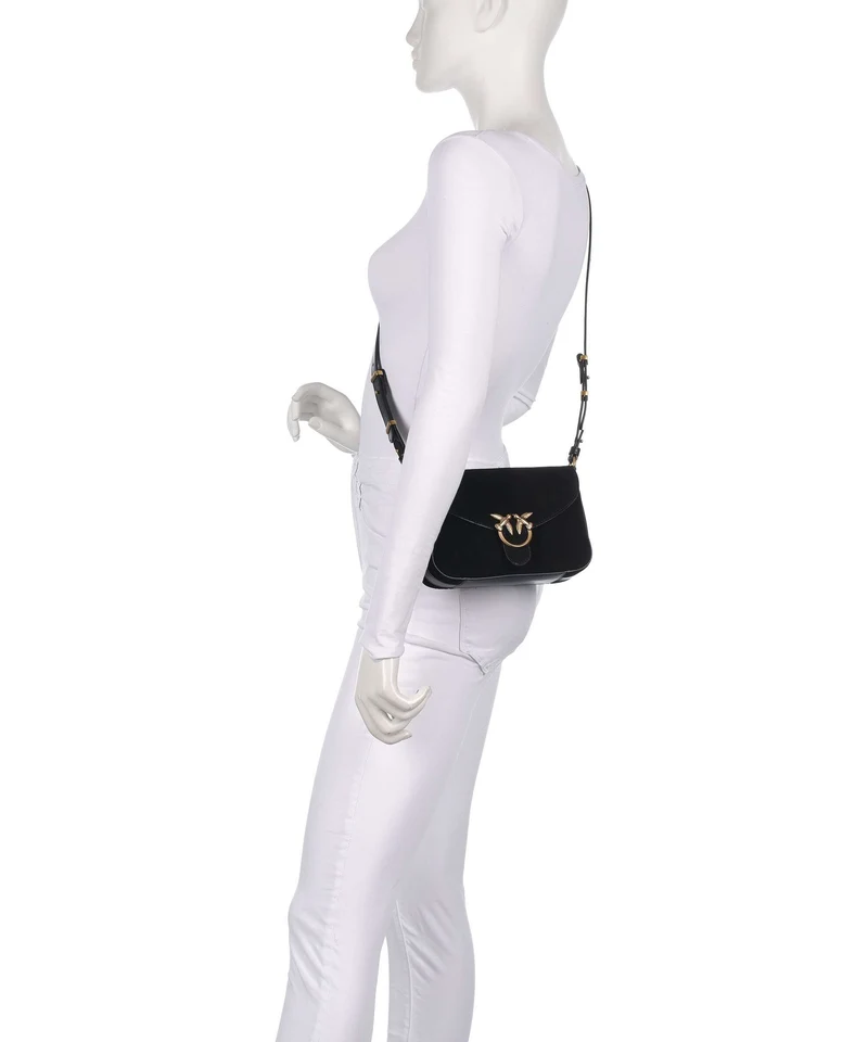 Pinko Love Mini Umhängetasche nero/limousine/oro