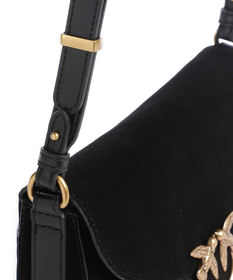 Pinko Love Mini Umhängetasche nero/limousine/oro