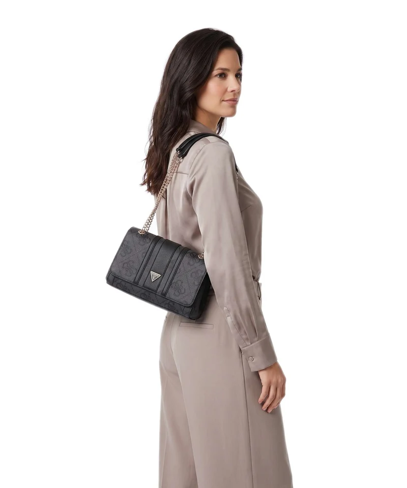 Guess Noelle II Schultertasche coal logo