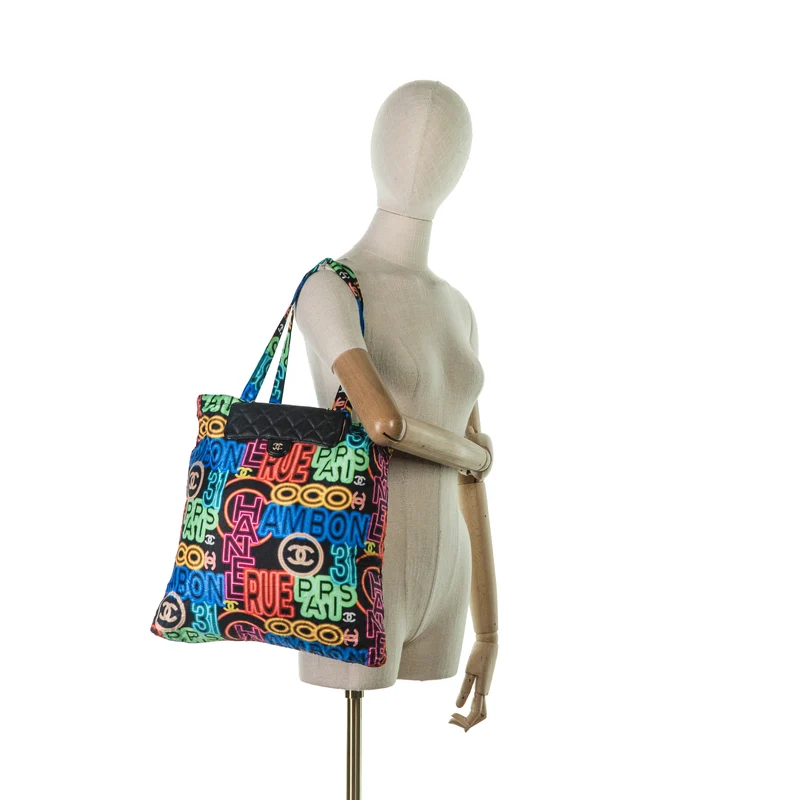 Faltbare Tote Bag mit Flap Bag