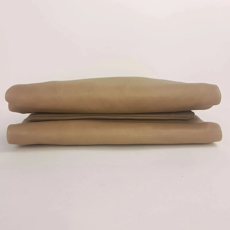 Iceberg Beige Leather Handbag with Chamois parts