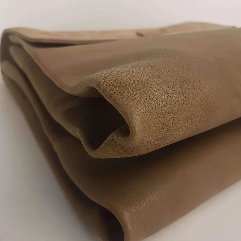 Iceberg Beige Leather Handbag with Chamois parts