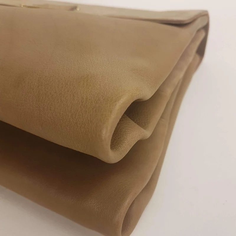 Iceberg Beige Leather Handbag with Chamois parts