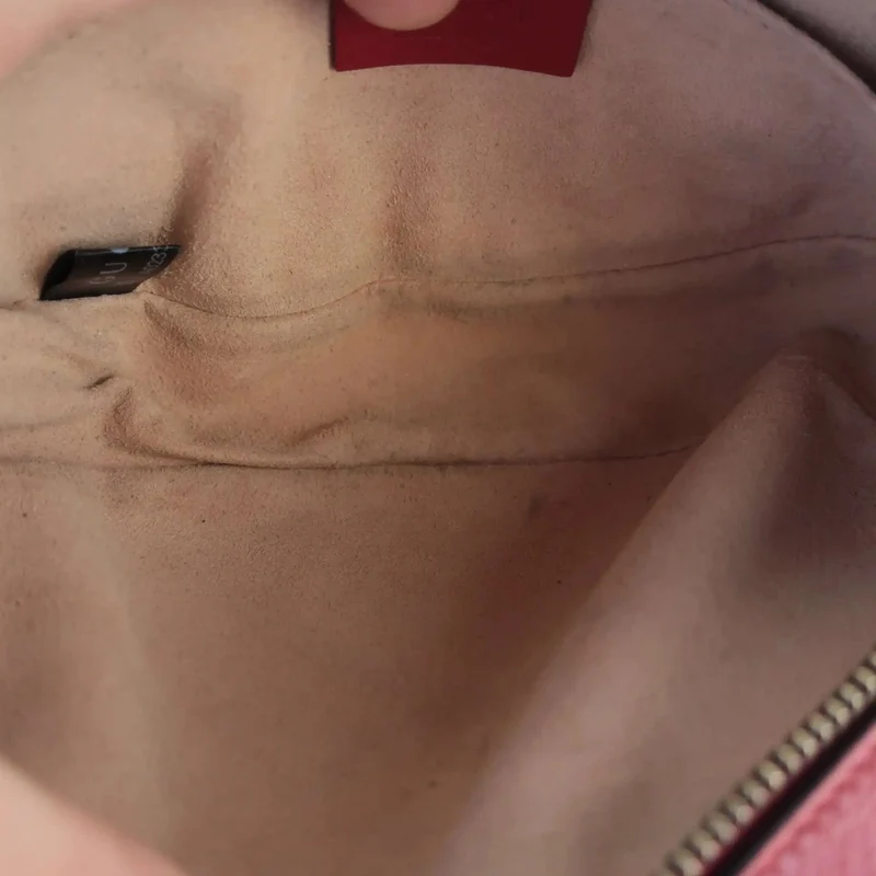 Gucci Red Quilted Leather GG Marmont Waist Belt Bag
