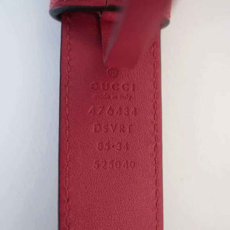 Gucci Red Quilted Leather GG Marmont Waist Belt Bag