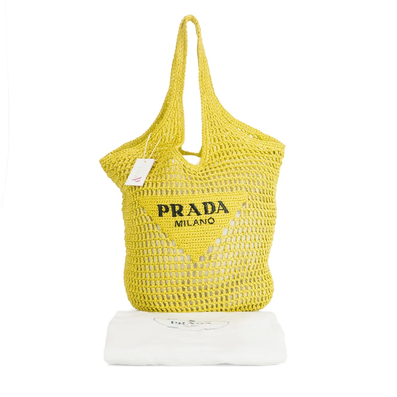 Crochet Raffia Tote Bag