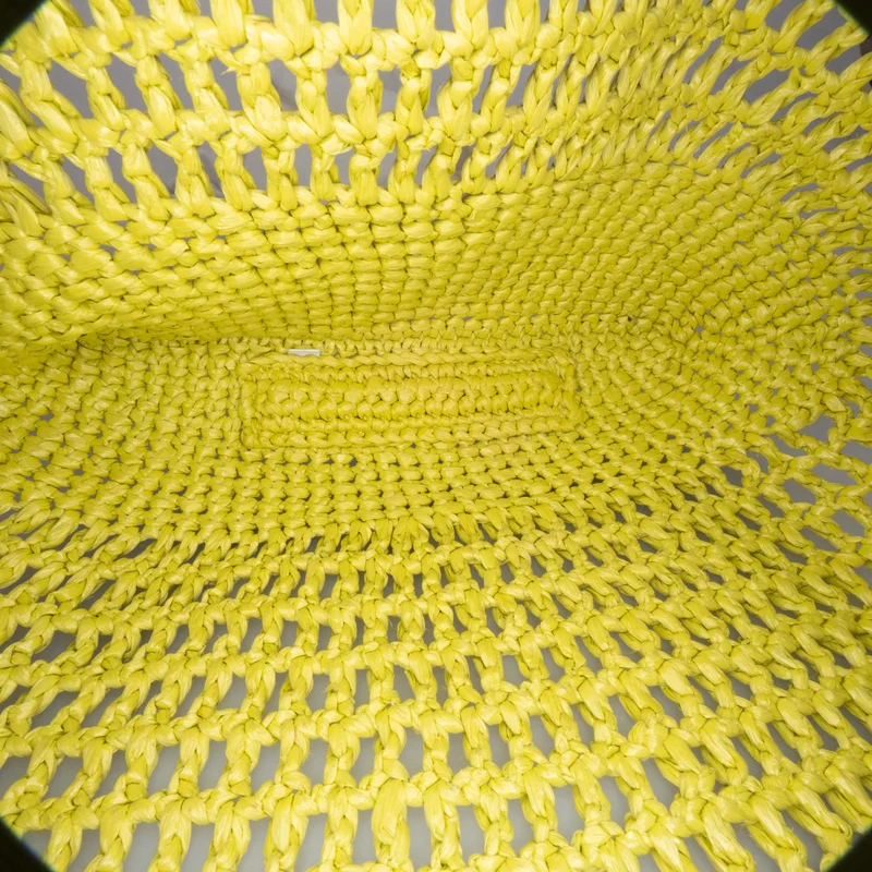 Crochet Raffia Tote Bag