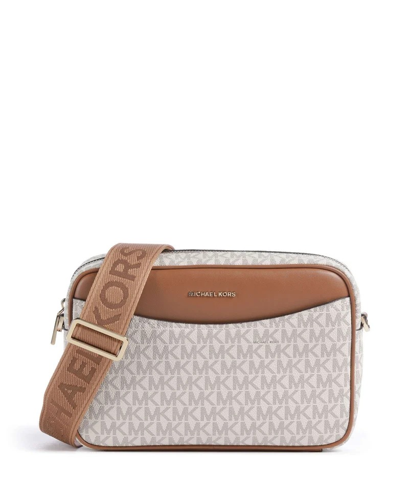Michael Kors Bev Large Umhängetasche vanilla/acorn