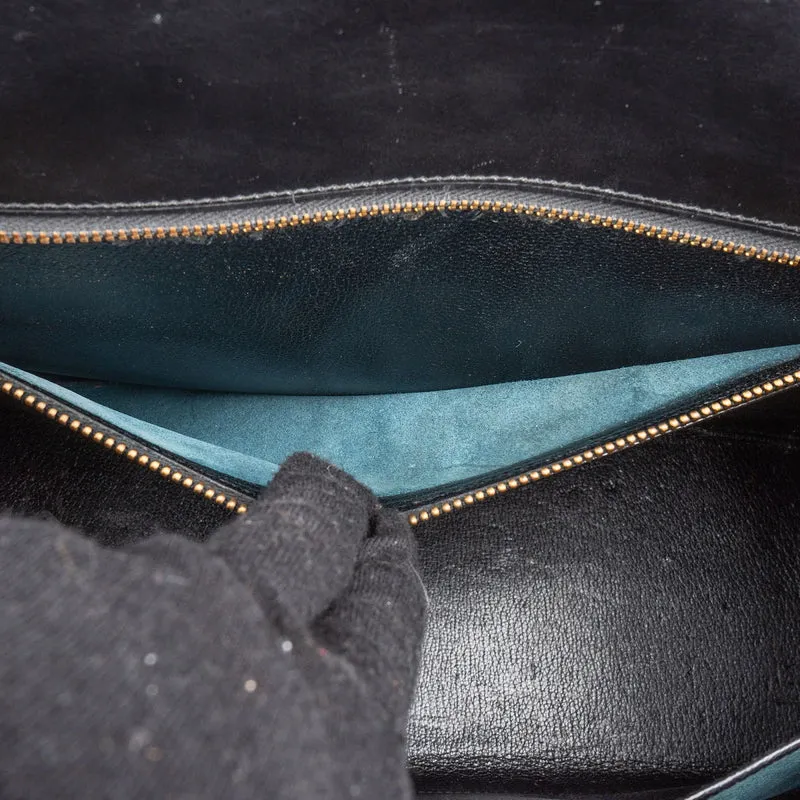 Hermès Noir Boxcalf Kelly 35 Sellier Handbag