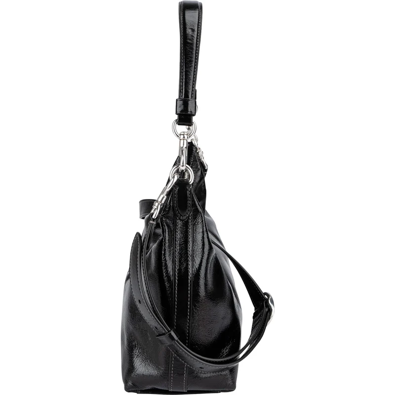 Coach Black Patent Leather Juliet Shoulder Crossbody Bag