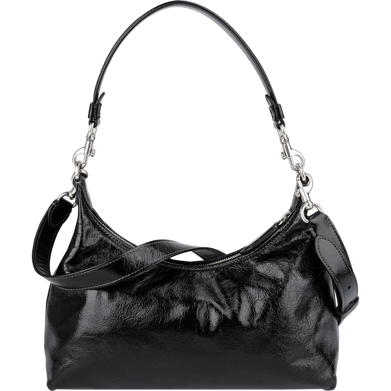 Coach Black Patent Leather Juliet Shoulder Crossbody Bag