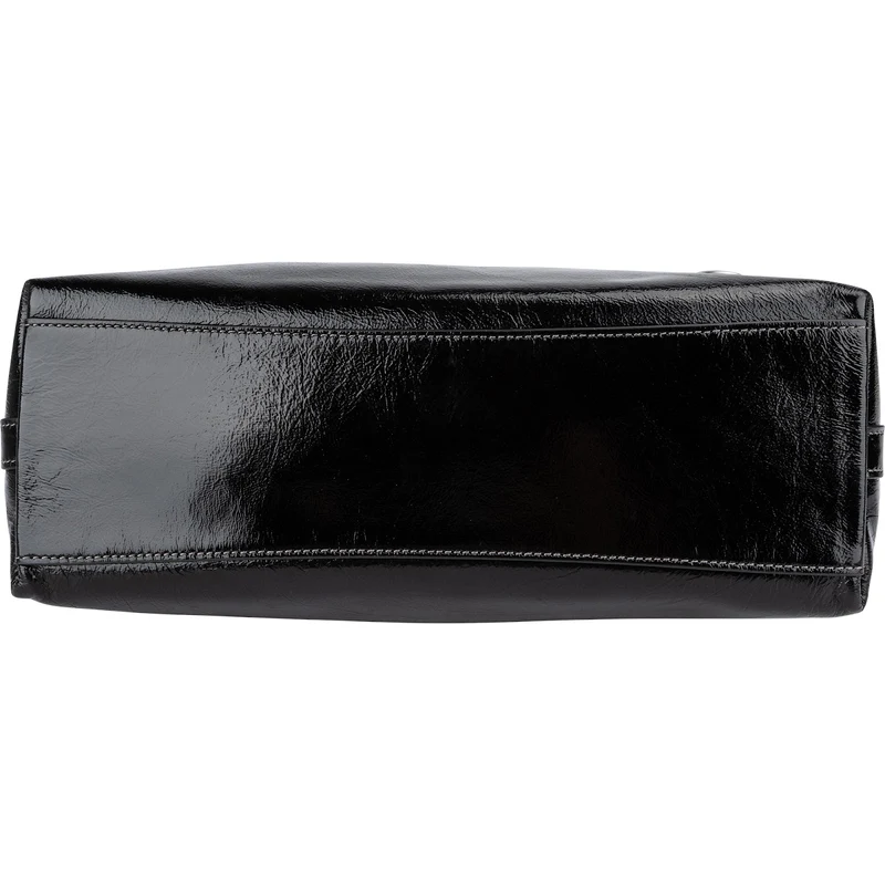 Coach Black Patent Leather Juliet Shoulder Crossbody Bag