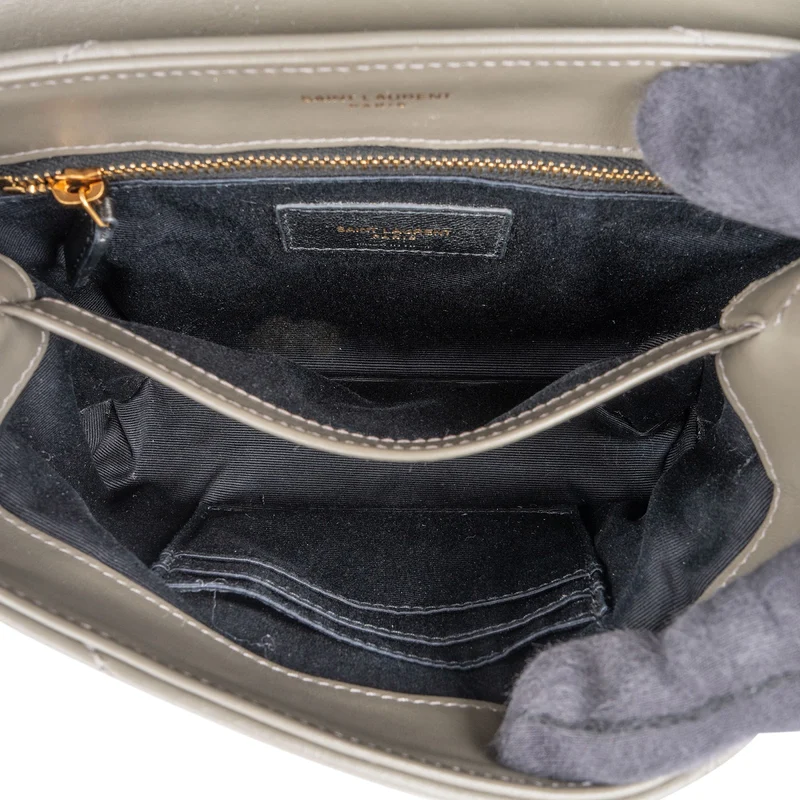 Saint Laurent Quilted Lambskin Loulou Puffer Toy Crossbody Bag