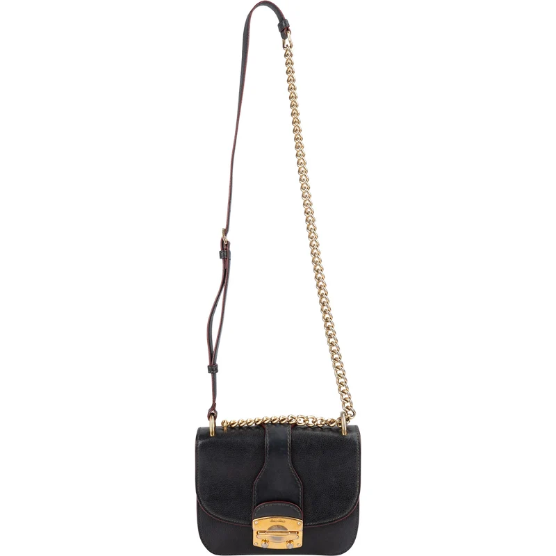 Miu Miu Grained Leather Club Flap Crossbody Bag