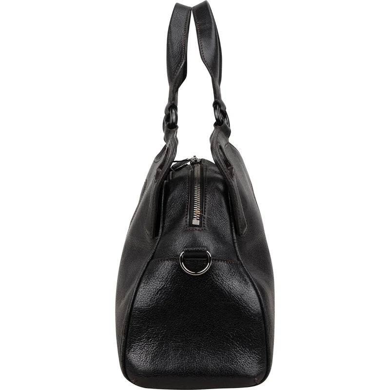 Cartier Black Grained Leather Marcello de Cartier Handbag
