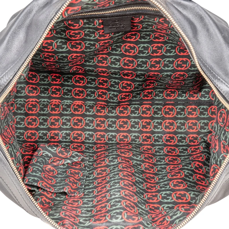 Gucci Leather Britt Boston Bag Handbag