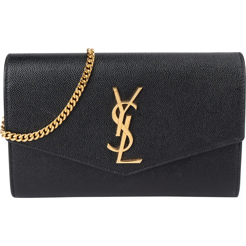 Saint Laurent Grain De Poudre Uptown Wallet On Chain Crossbody Bag