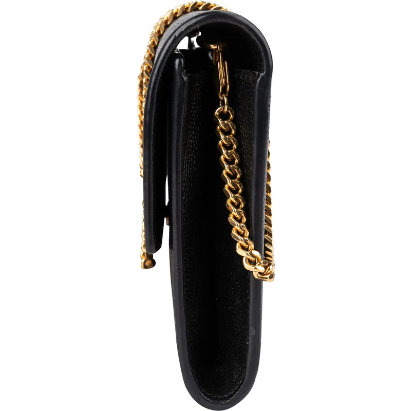 Saint Laurent Grain De Poudre Uptown Wallet On Chain Crossbody Bag
