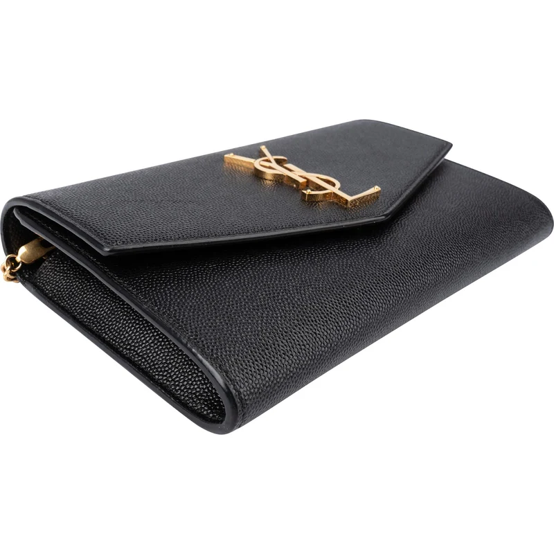 Saint Laurent Grain De Poudre Uptown Wallet On Chain Crossbody Bag