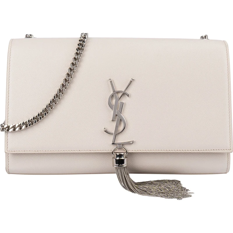 Saint Laurent Grained Leather Kate Tassel Chain Crossbody Bag