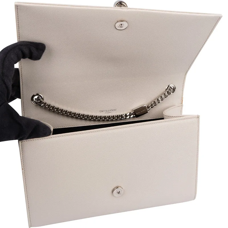 Saint Laurent Grained Leather Kate Tassel Chain Crossbody Bag