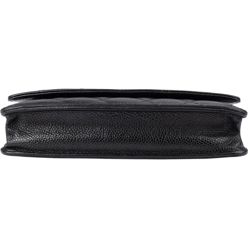 Chanel Quilted Caviar Leather Wallet On Chain Crossbody Bag