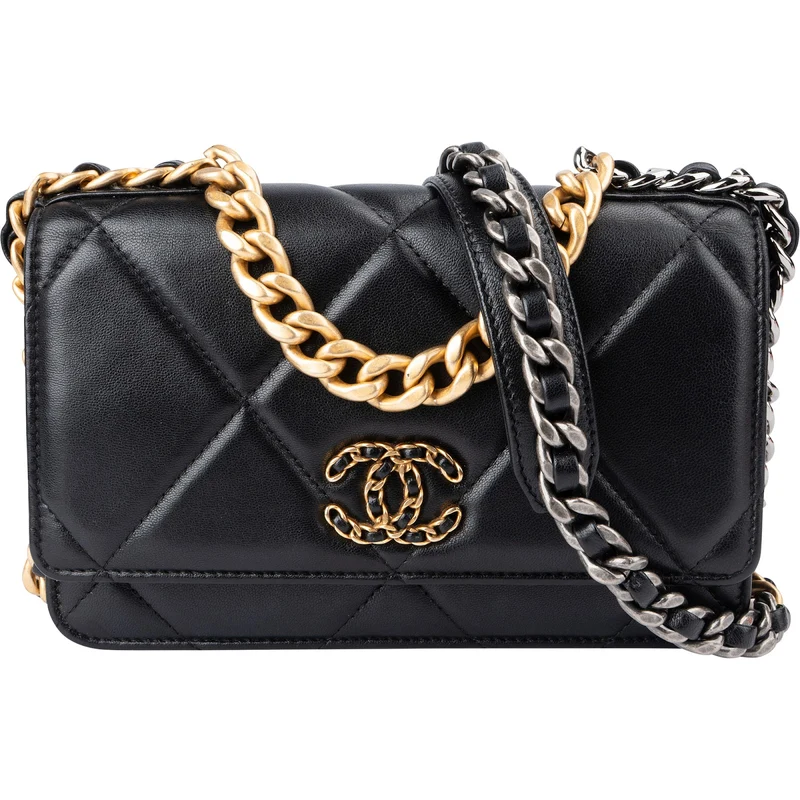 Chanel 19 Quilted Lambskin Wallet On Chain Crossbody bag