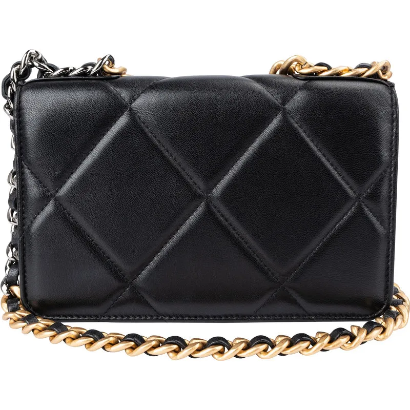 Chanel 19 Quilted Lambskin Wallet On Chain Crossbody bag
