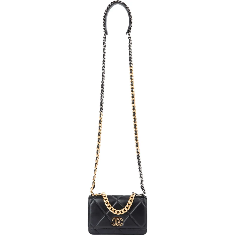 Chanel 19 Quilted Lambskin Wallet On Chain Crossbody bag
