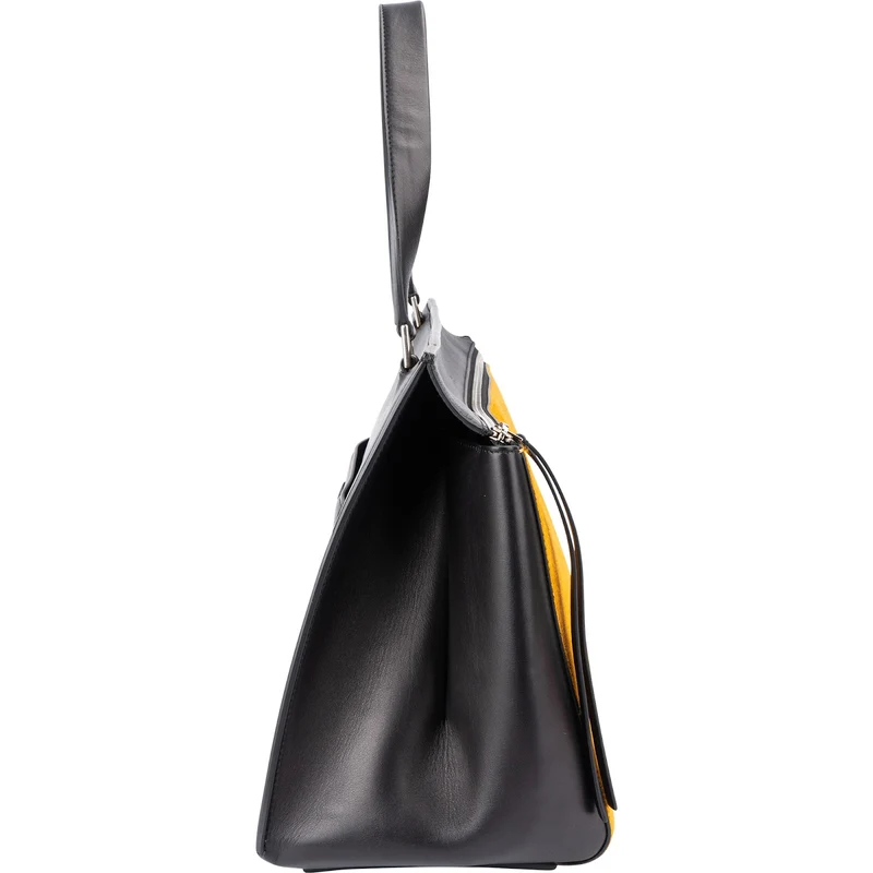 Céline Bicolor Calf Hair Edge Handbag