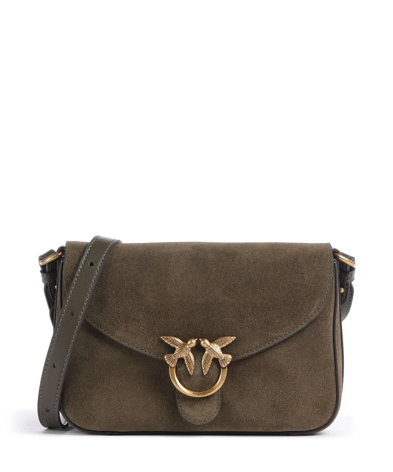 Pinko Love Mini Umhängetasche militar green/gold