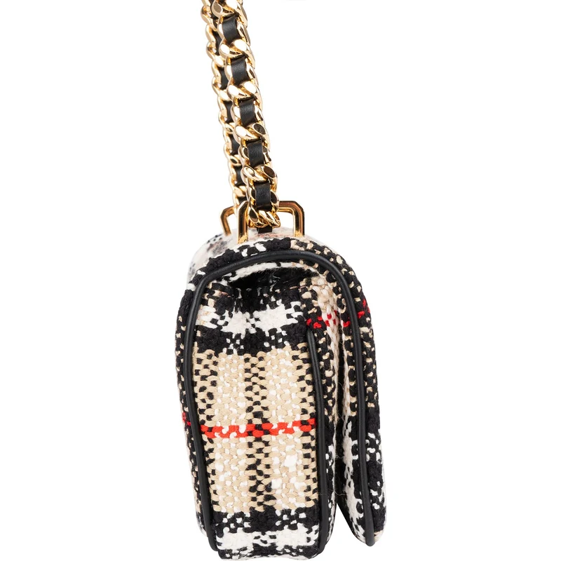 Burberry Tweed Check Lola Small Bouclé TB Crossbody Bag