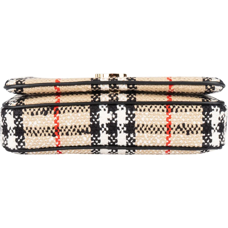 Burberry Tweed Check Lola Small Bouclé TB Crossbody Bag