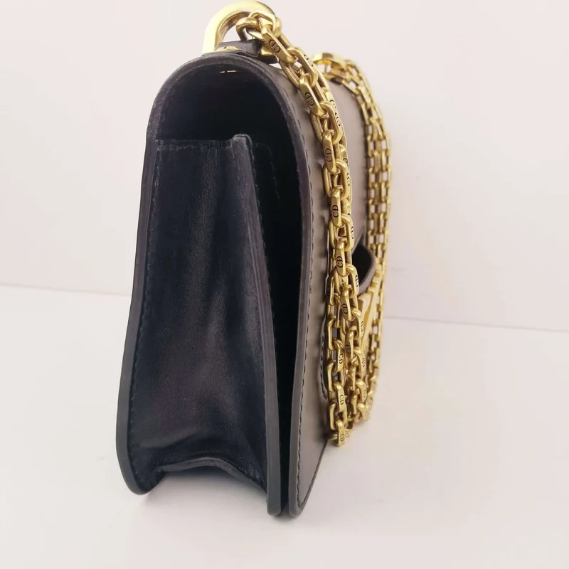 Christian Dior Black Leather J'ADIOR Chain Flap Bag
