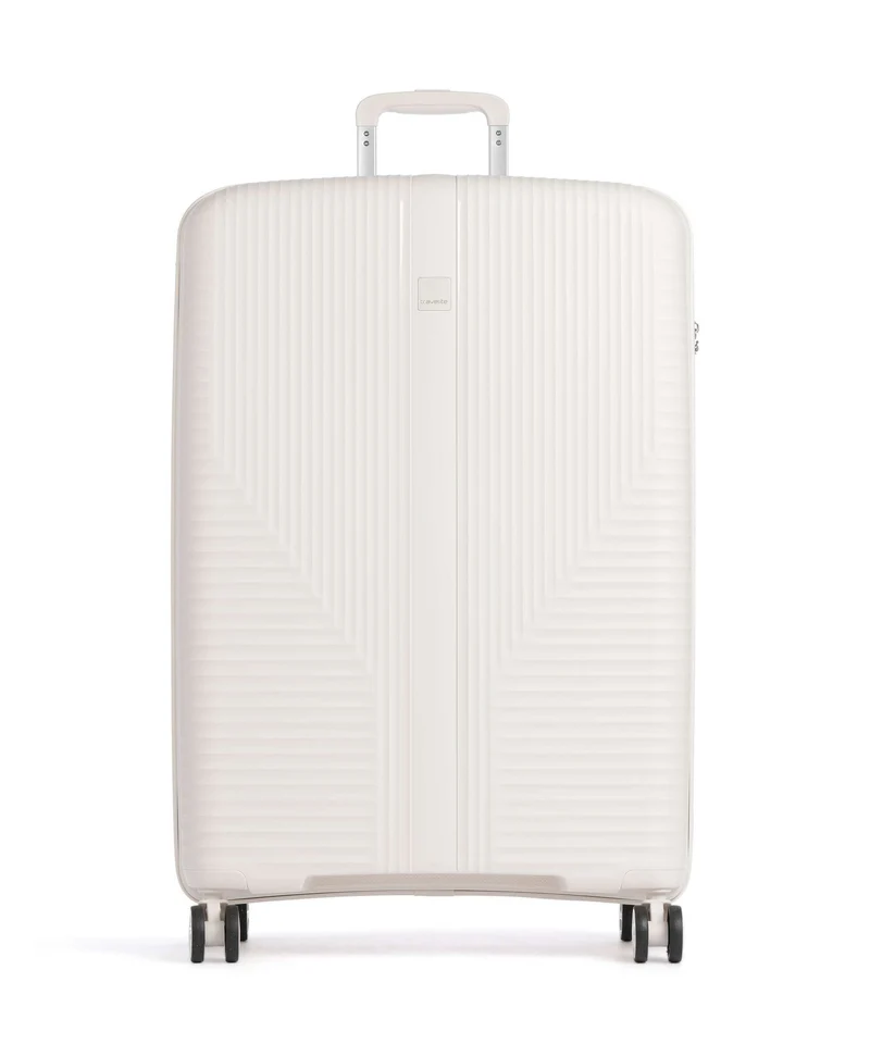 Travelite Air Stripe 4-Rollen Trolley offwhite