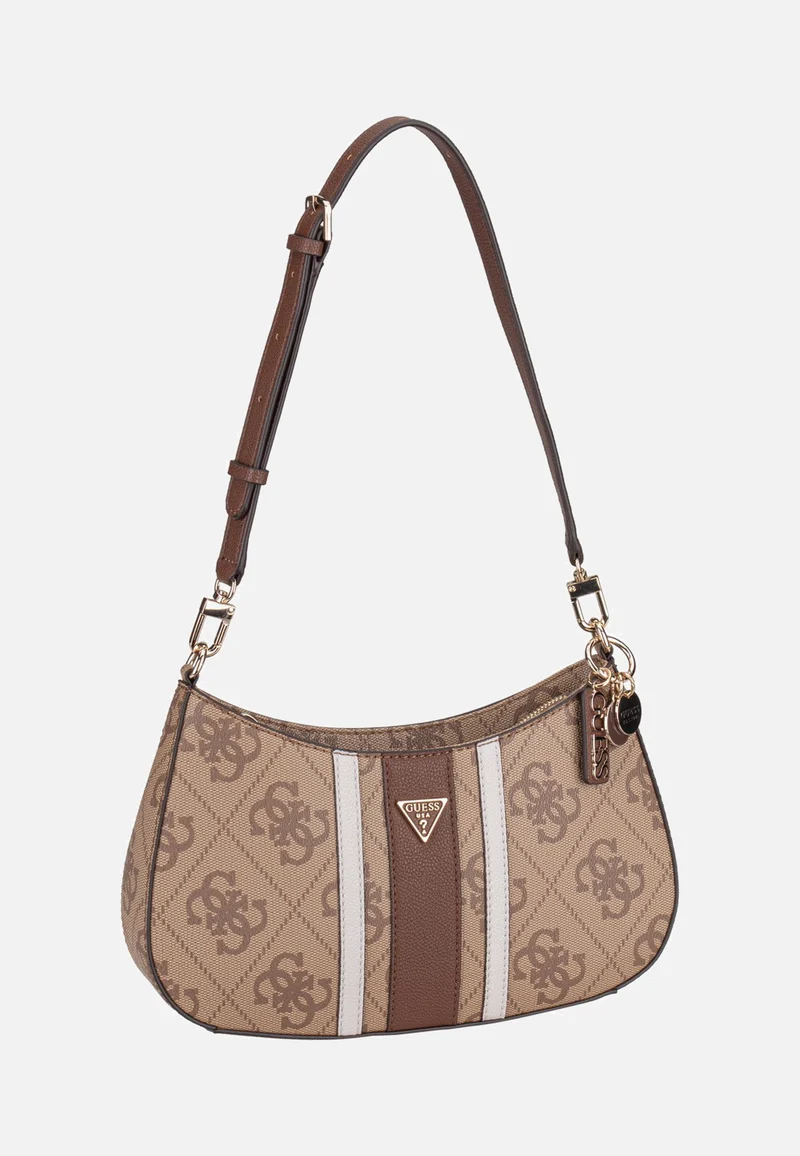Noelle II Top Zip SHB 72180 Latte Logo/Brown - Schultertasche