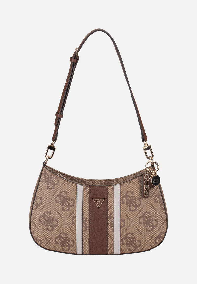 Noelle II Top Zip SHB 72180 Latte Logo/Brown - Schultertasche