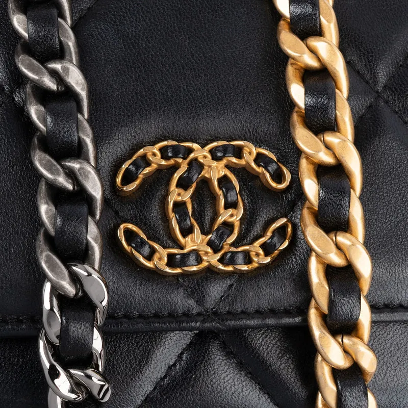 Chanel 19 Quilted Lambskin Chanel Wallet On Chain Crossbody Bag